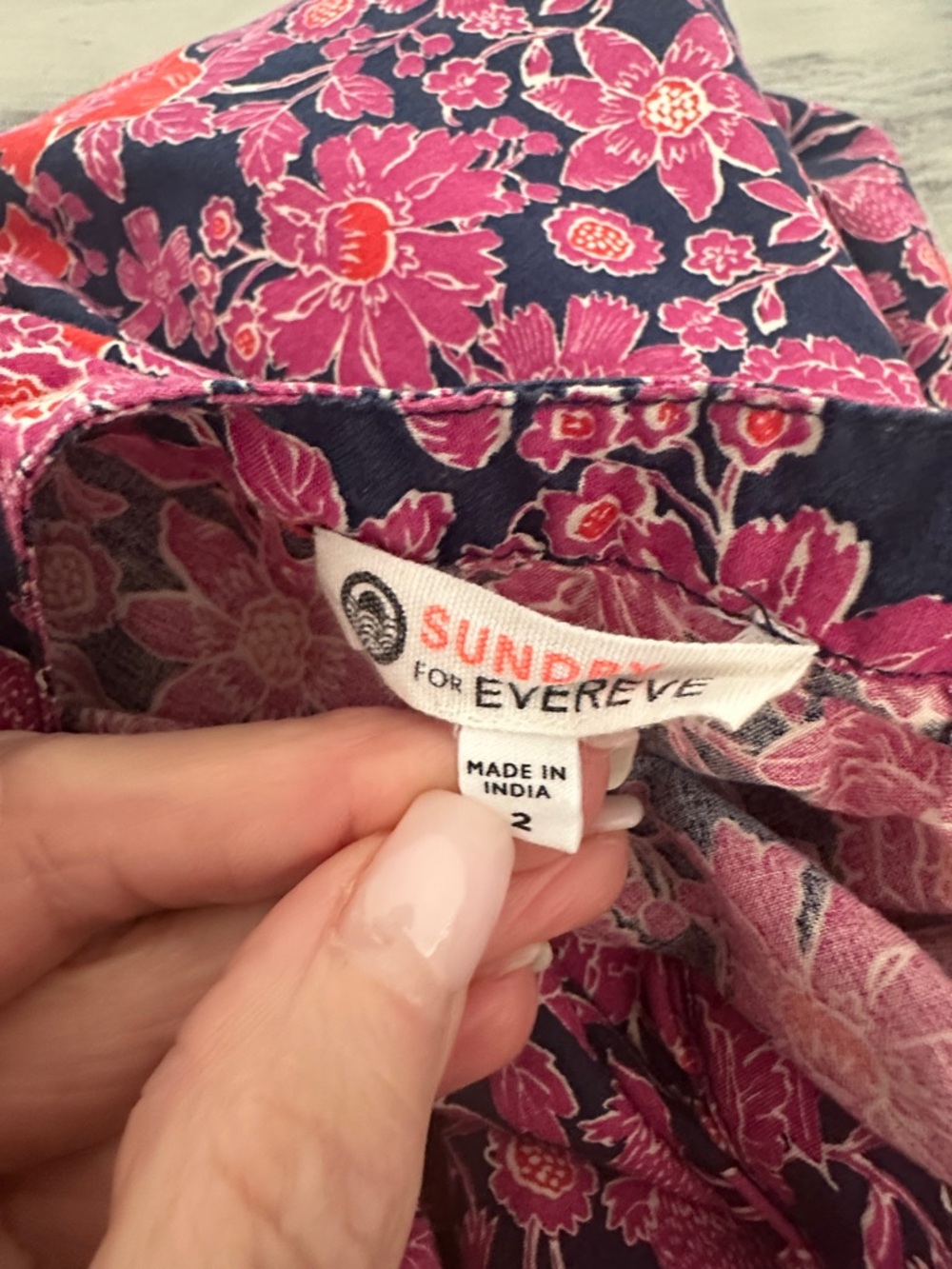 Sundry The Anywhere Ditzy Floral Mini Dress Red - Picture 10 of 11